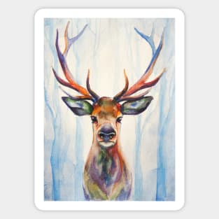 Watercolor deer Sticker